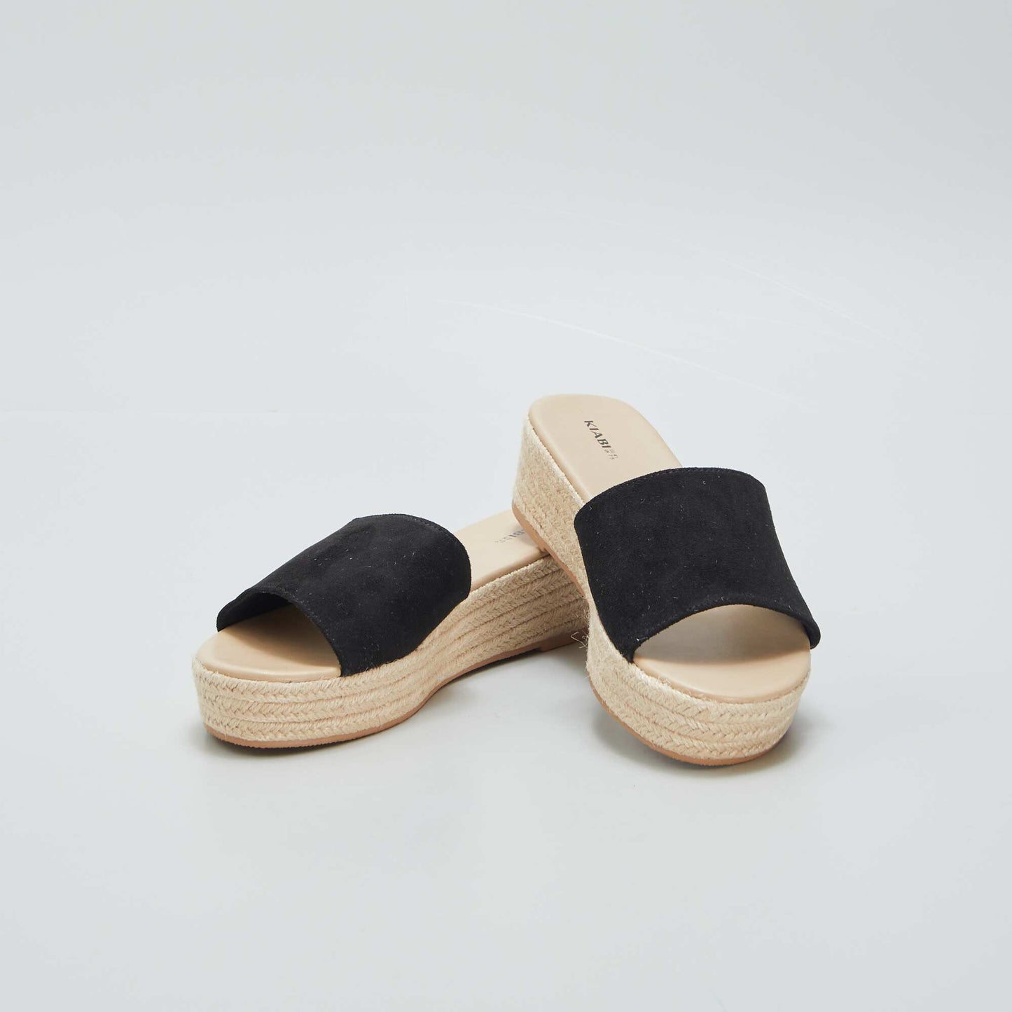 Sandales à plateforme Noir