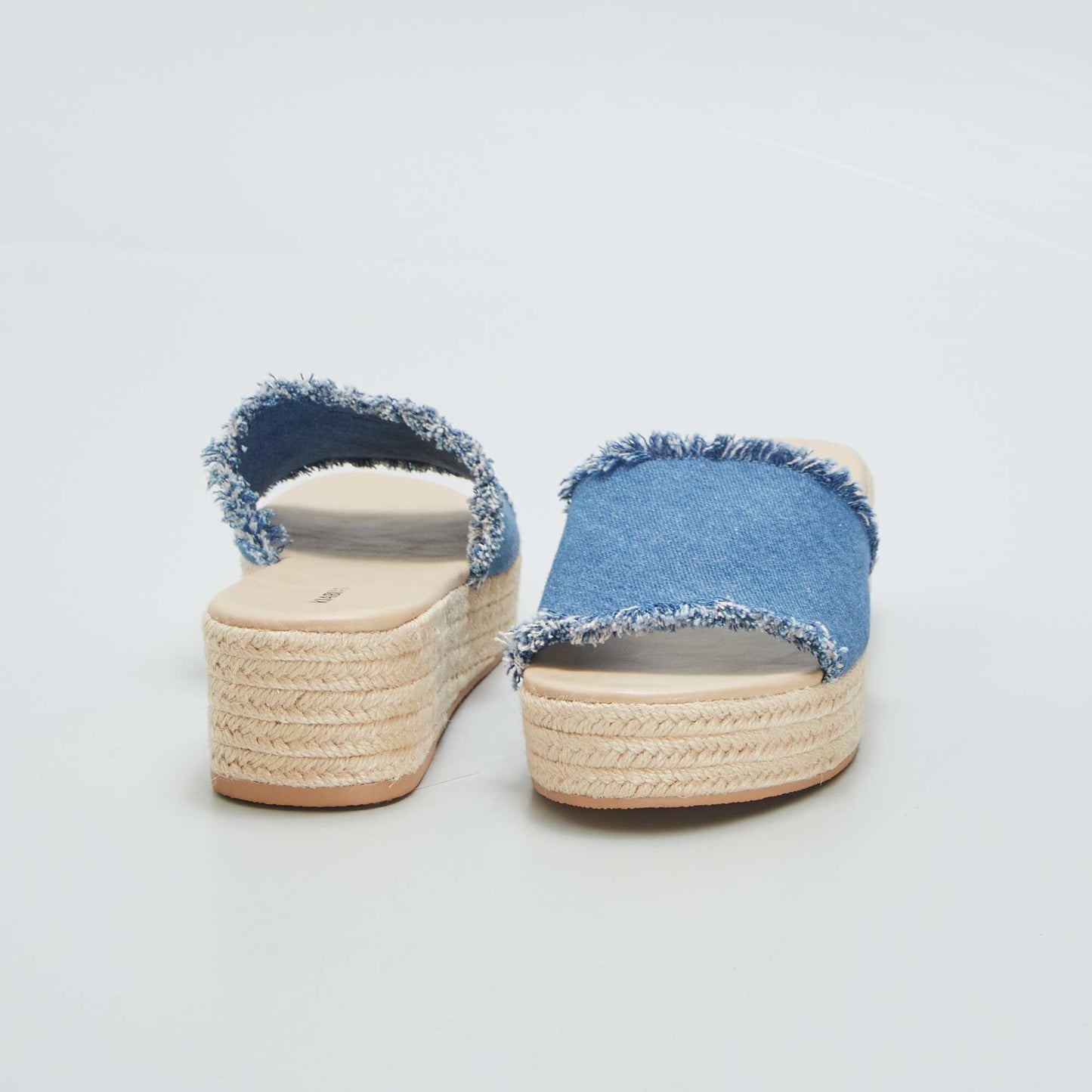 Sandales à plateforme Bleu