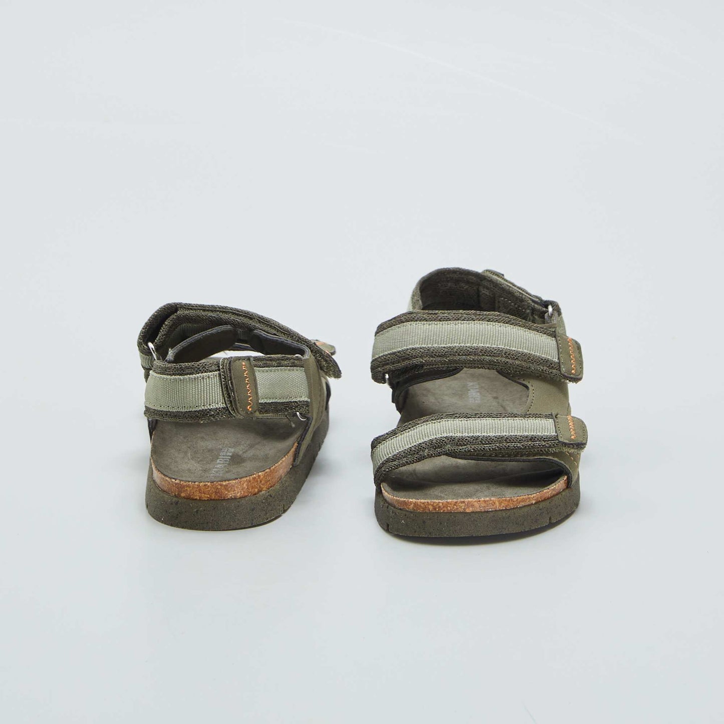 Sandales de randonnée à scratchs Kaki
