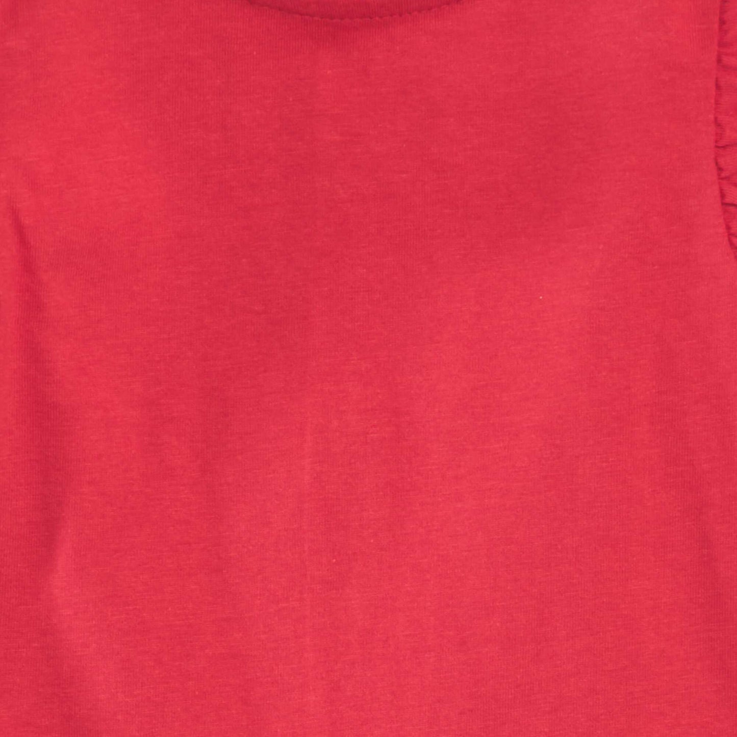 T-shirt à volants Rouge