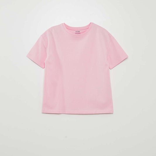 T-shirt en maille jersey Rose