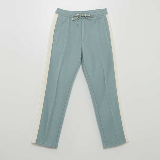 Pantalon de jogging en piqué de coton Bleu gris
