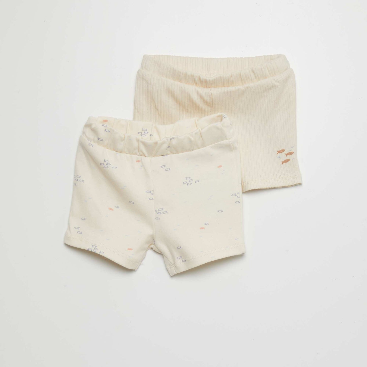 Lot de 2 boxers en coton Beige