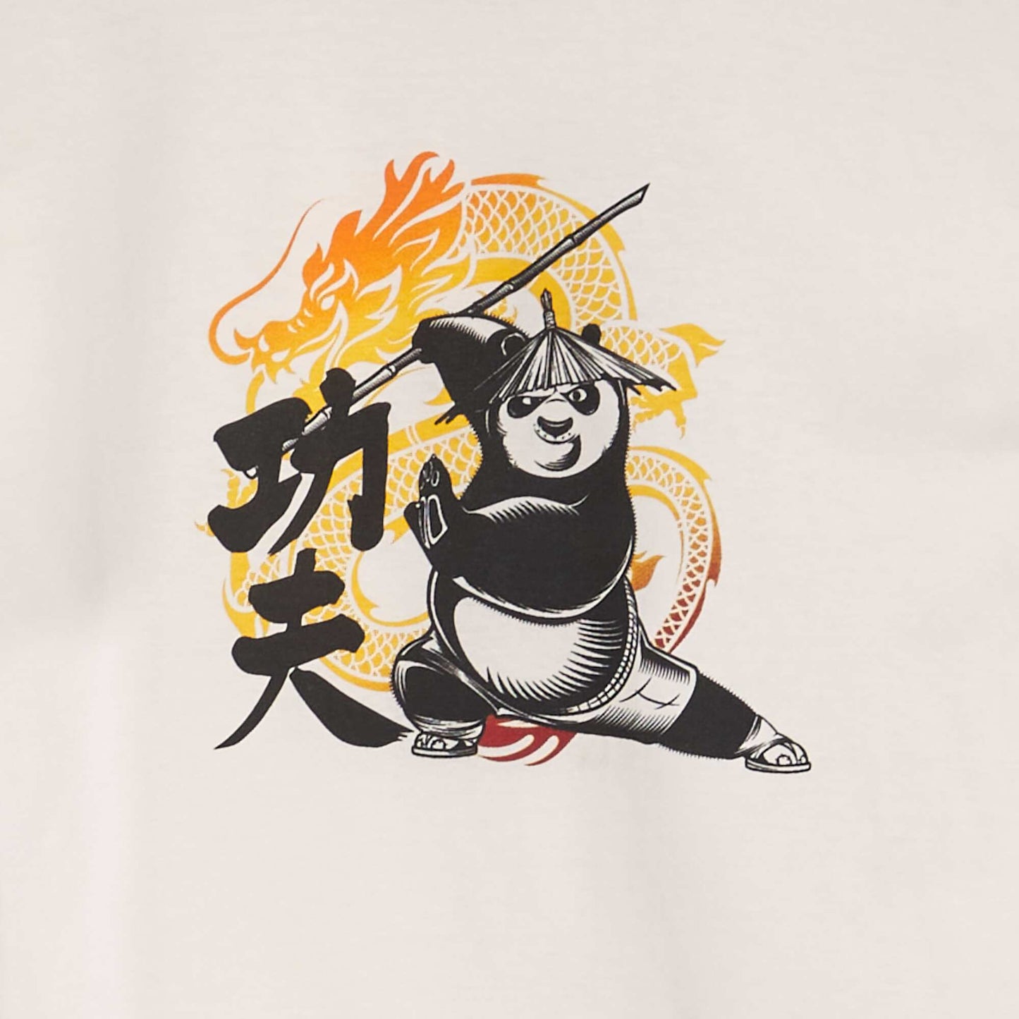 T-shirt Kung-Fu Panda' Blanc