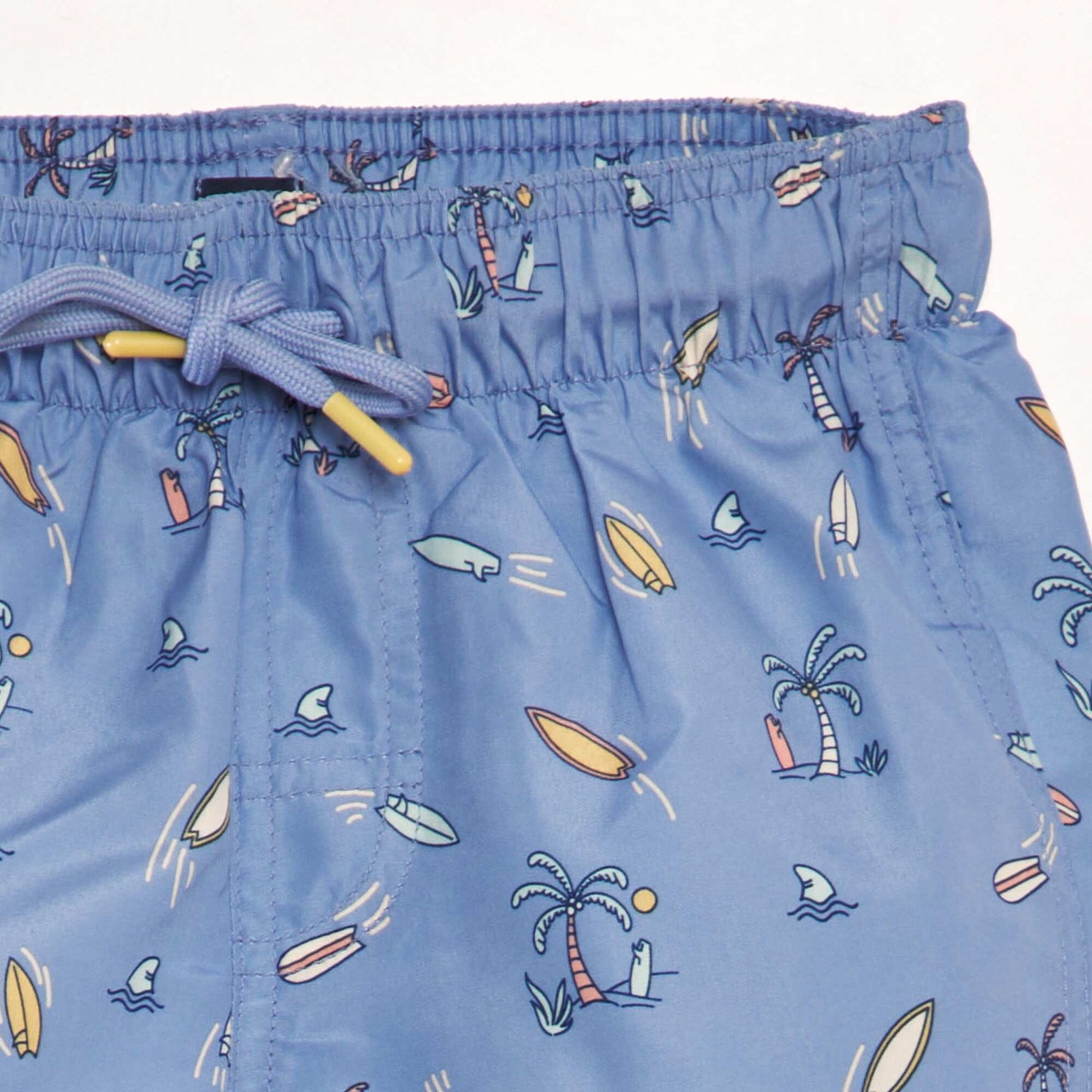 Short de bain imprimé Bleu moyen