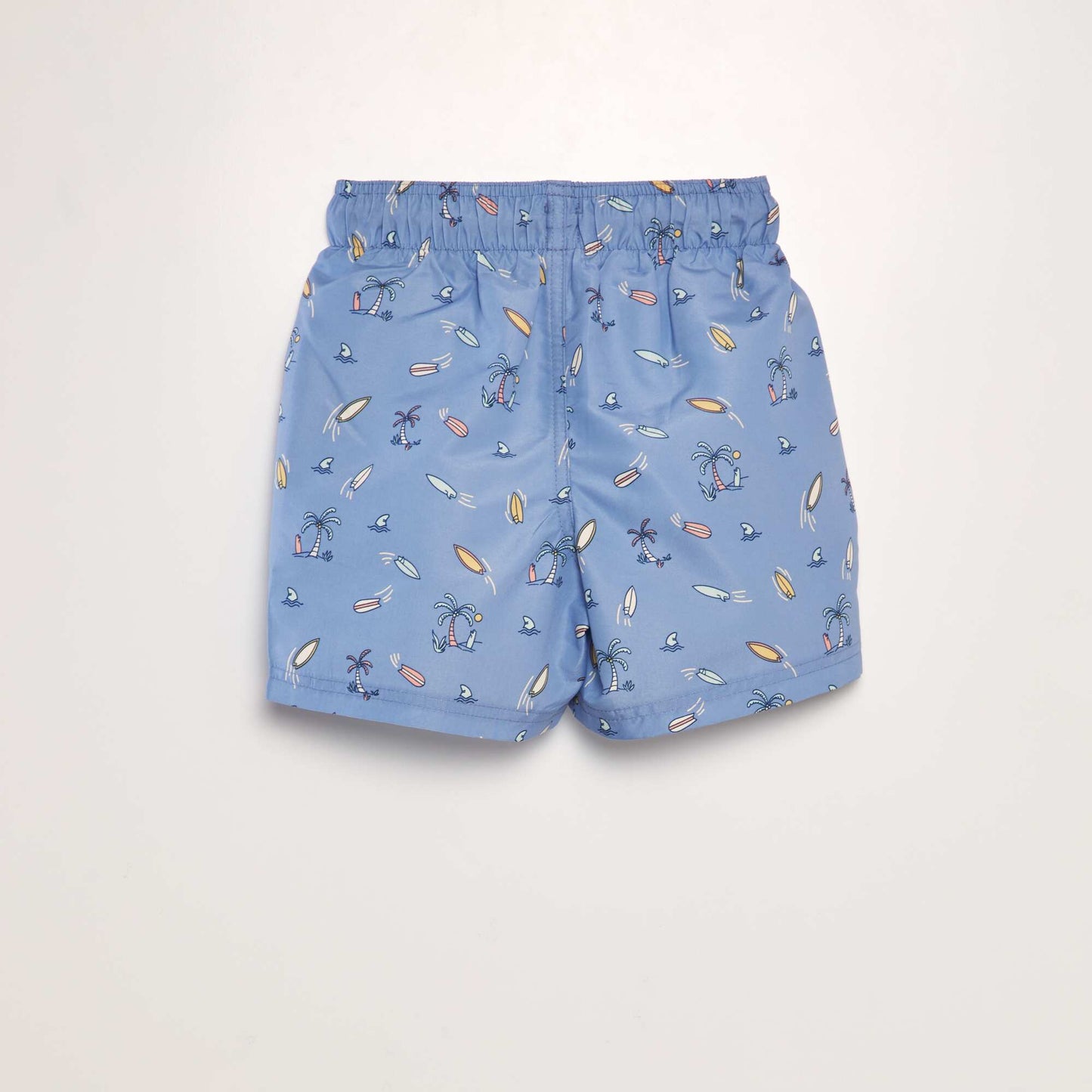 Short de bain imprimé Bleu moyen