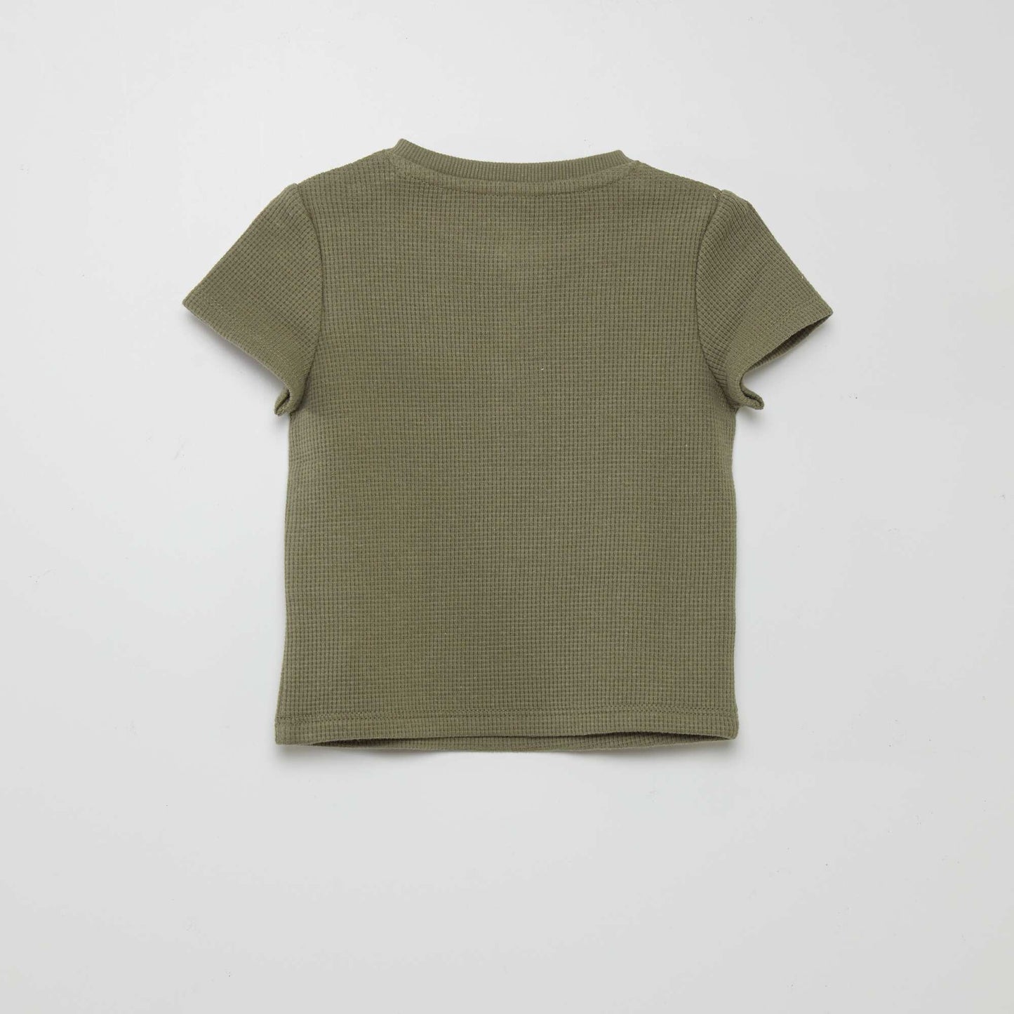 T-shirt en maille gaufrée Vert