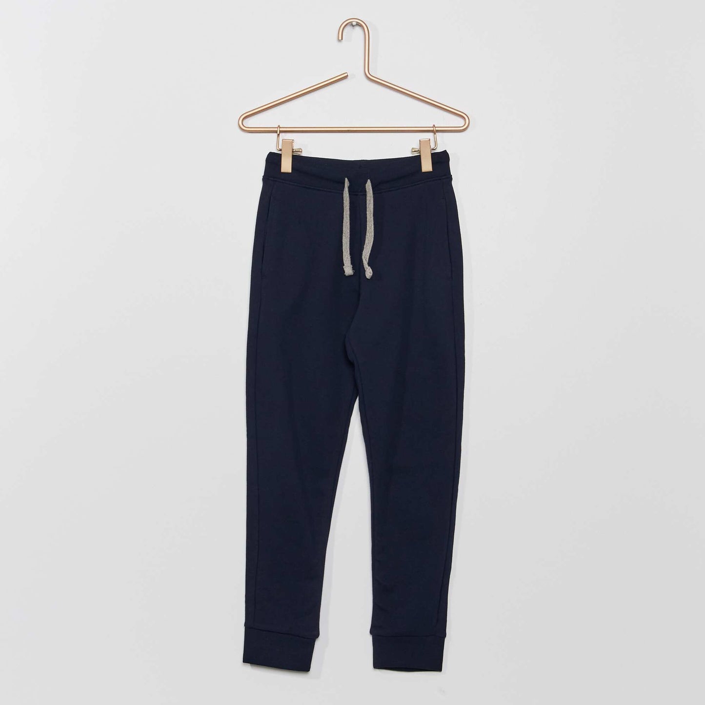 Pantalon de jogging en coton uni - Mixte bleu marine