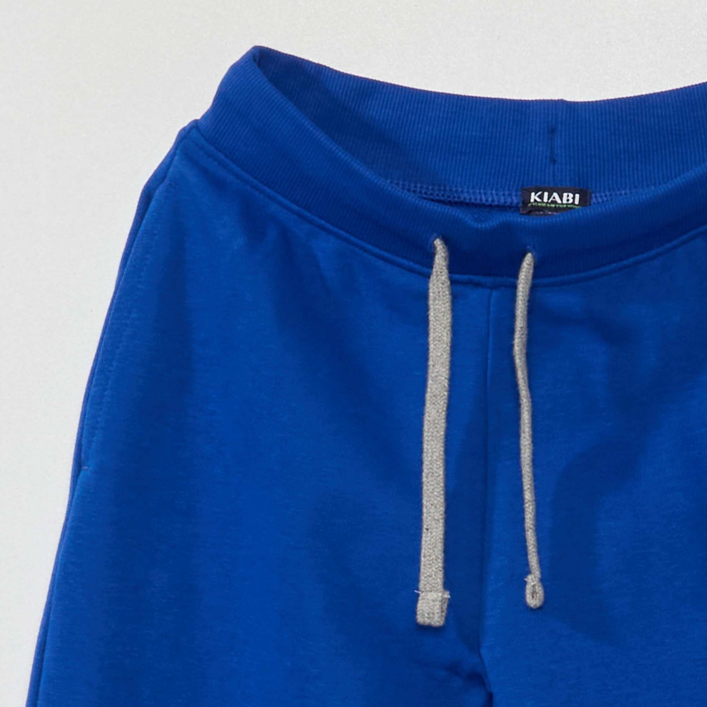 Pantalon de jogging en coton uni - Mixte Bleu