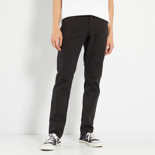 Pantalon slim 5 poches - L32 noir