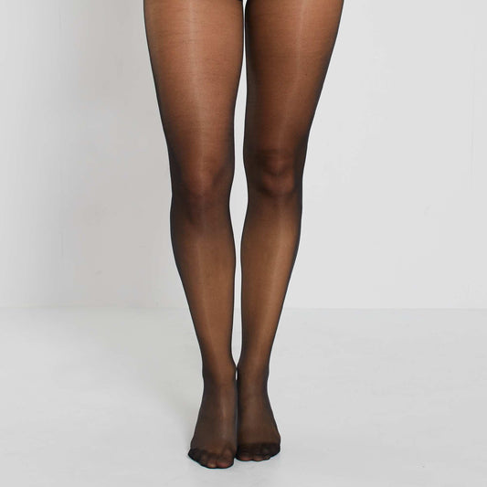 Lot 2 paires de collants 20D noir