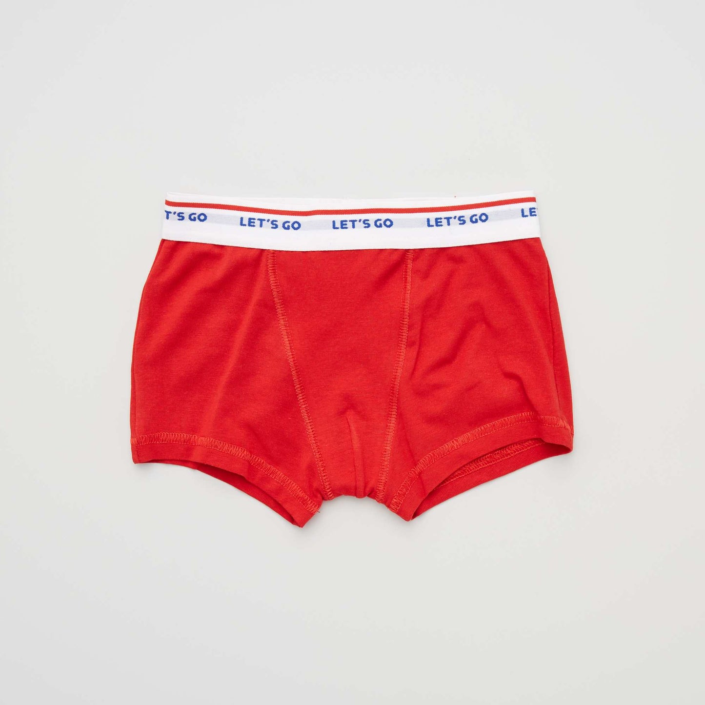 Lot de 3 boxers rouge/gris/bleu