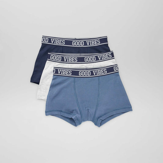 Lot de 3 boxers Bleu