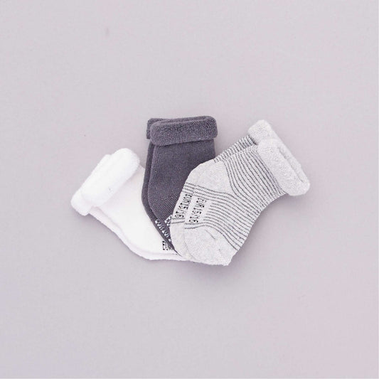 Lot 3 paires de chaussettes gris