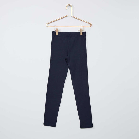 Legging long et stretch bleu marine