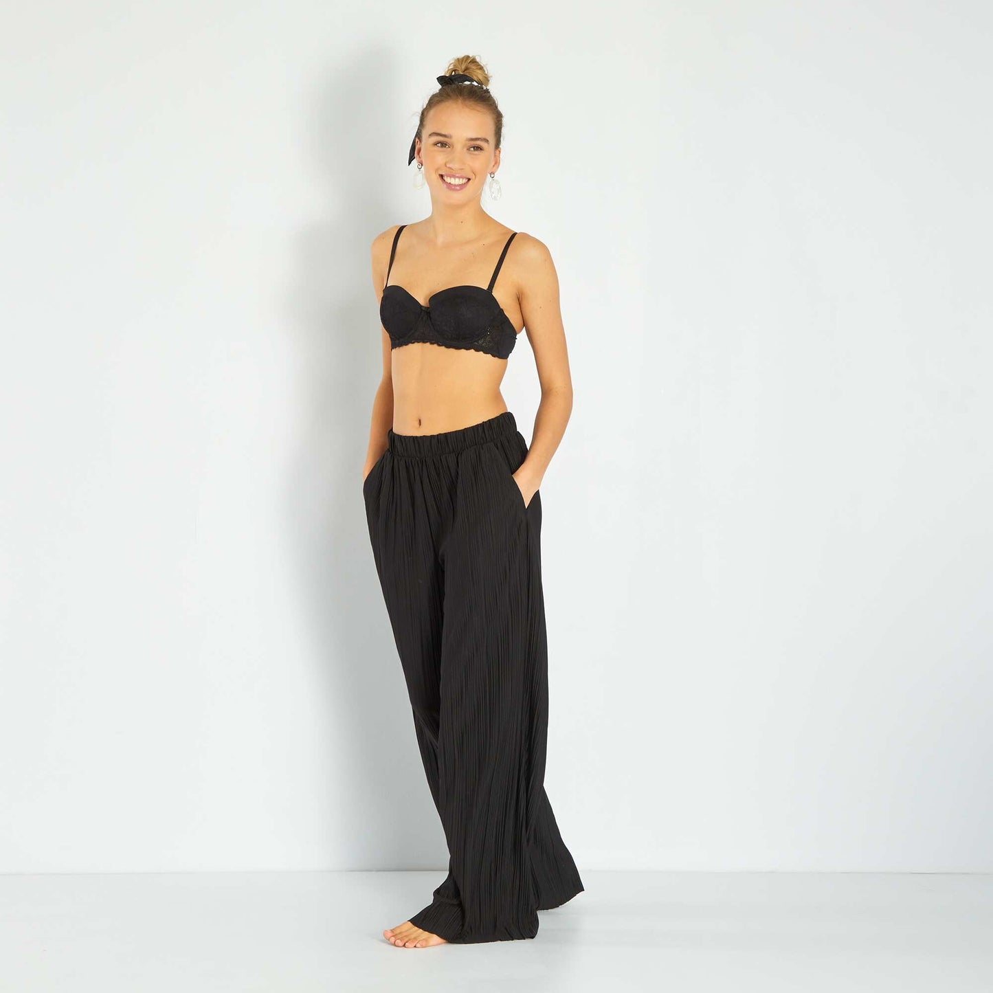 Soutien-gorge bandeau paddé noir