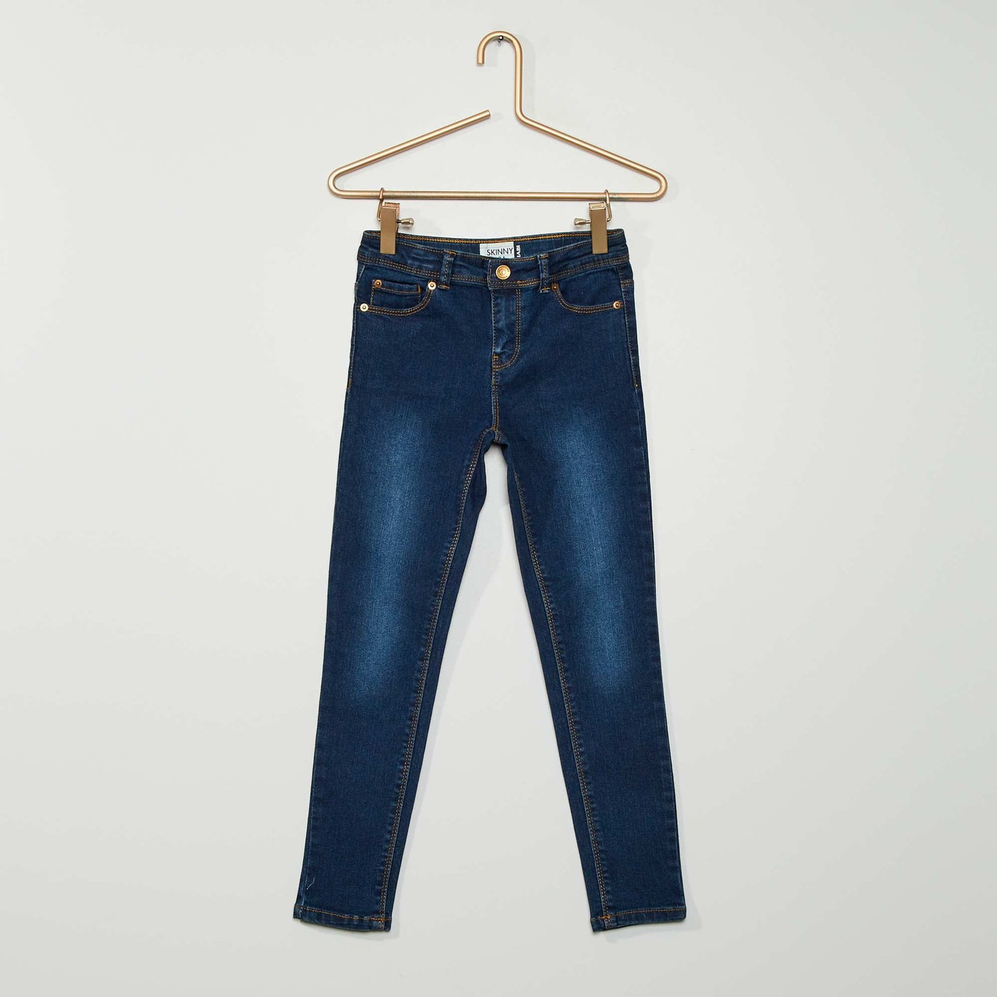 Jean skinny - 5 poches Bleu brut