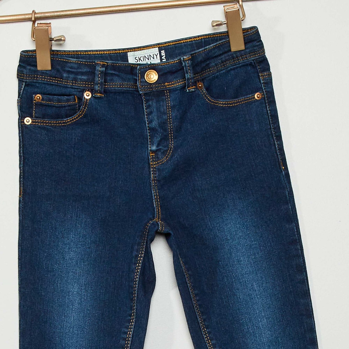 Jean skinny - 5 poches Bleu brut