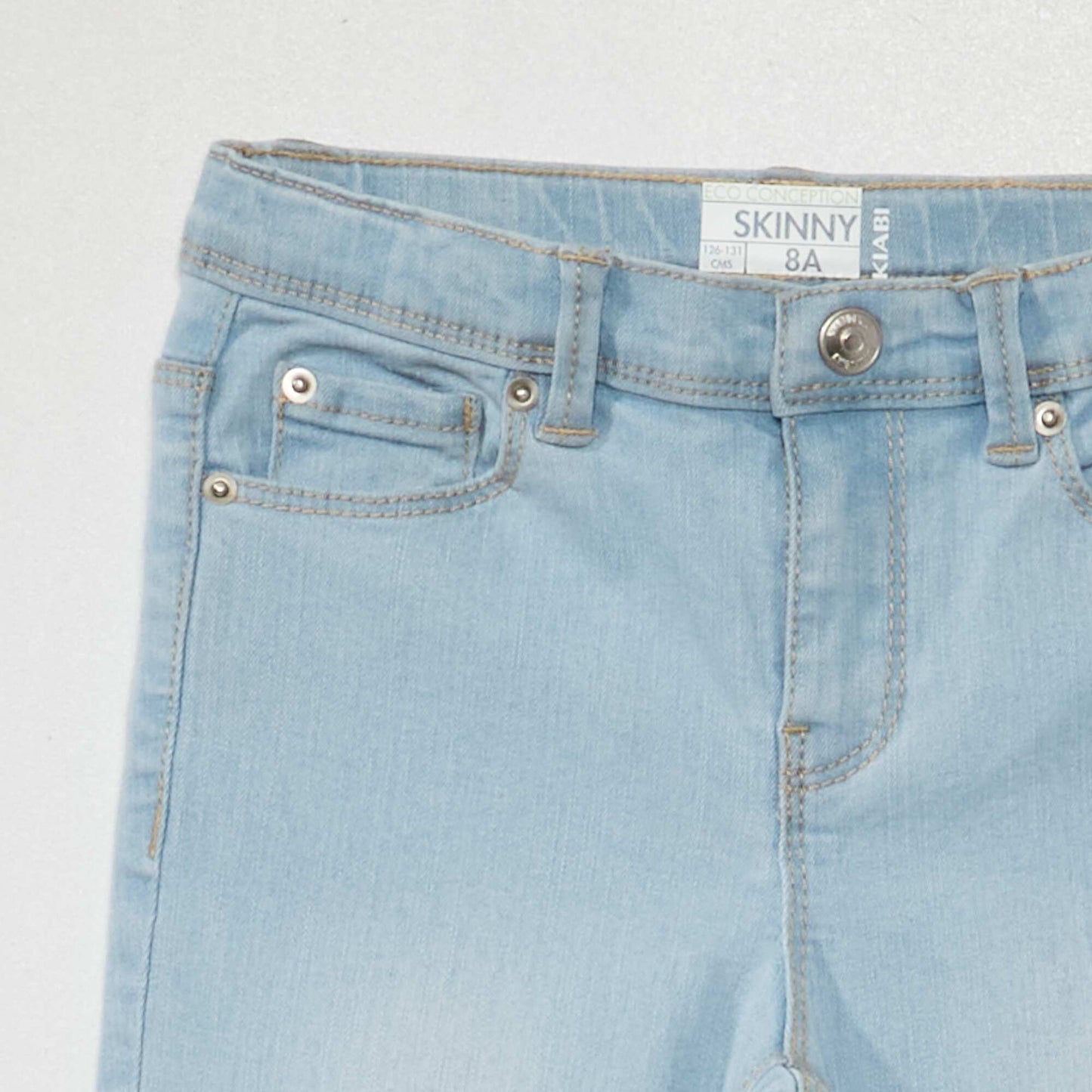 Jean skinny - 5 poches Bleu clair