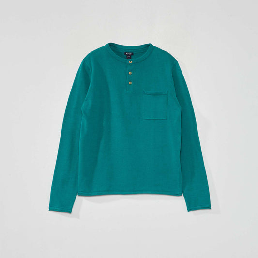 Pull col tunisien Vert