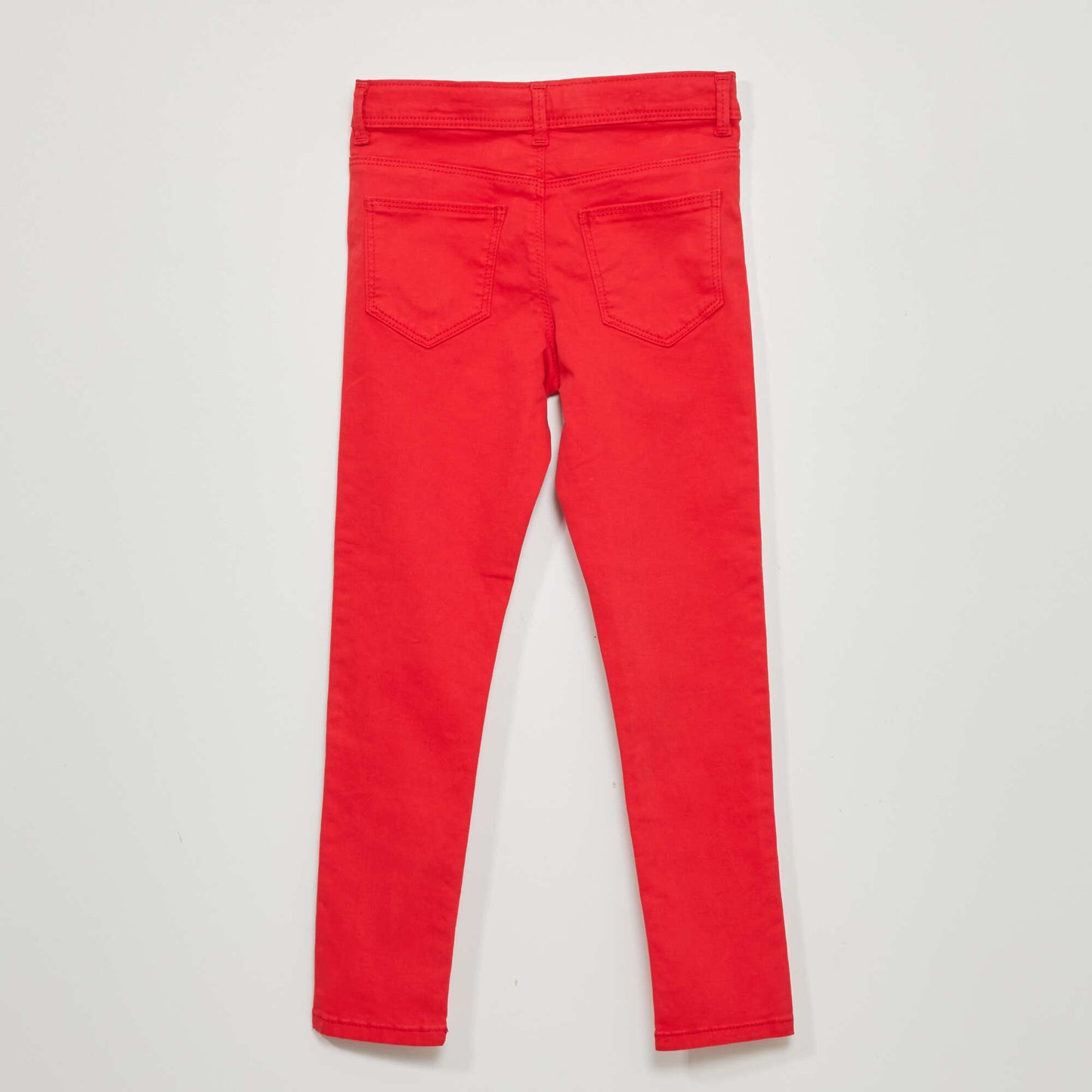 Jean skinny 5 poches Rouge