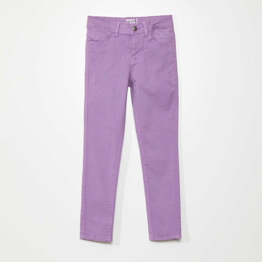 Jean skinny 5 poches Violet
