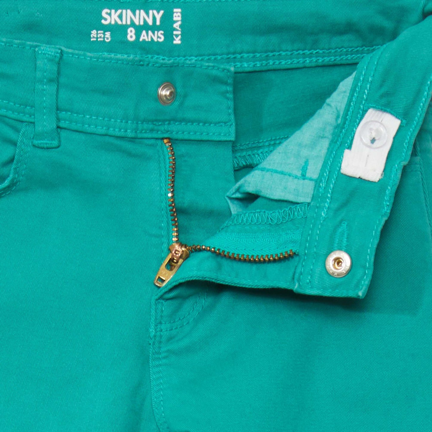 Jean skinny 5 poches Vert