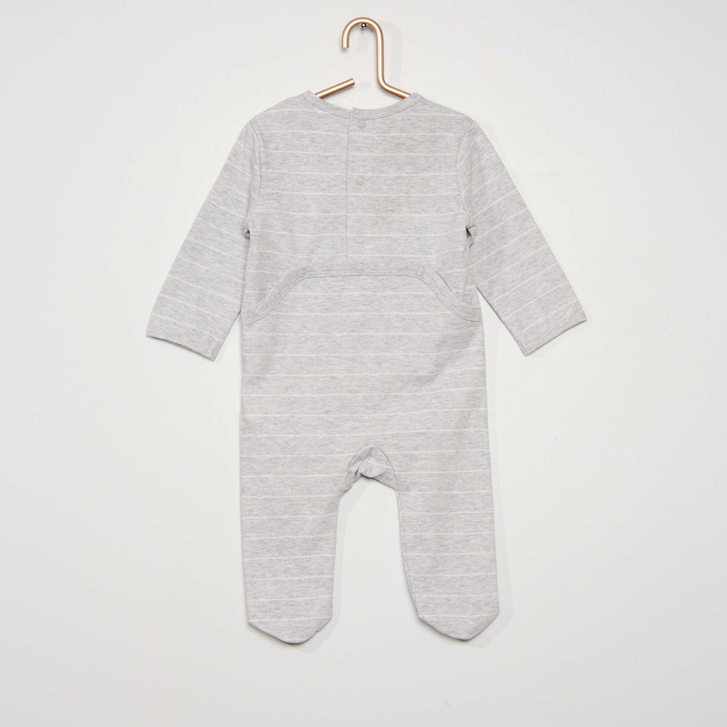 Pyjama dors-bien en jersey gris chat