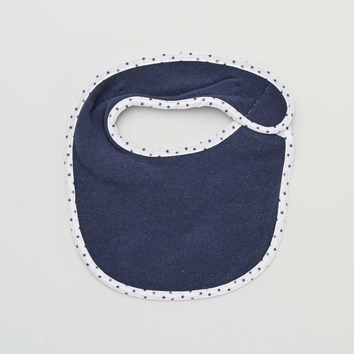 Lot de 7 bavoirs éponge à scratch Bleu marine