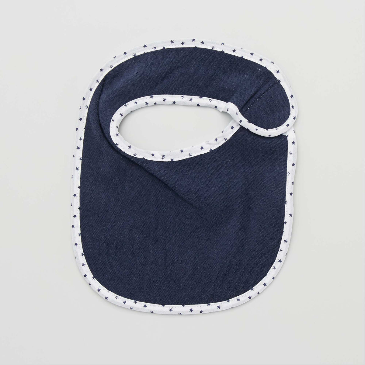 Lot de 7 bavoirs éponge à scratch Bleu marine