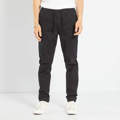Pantalon esprit jogger noir