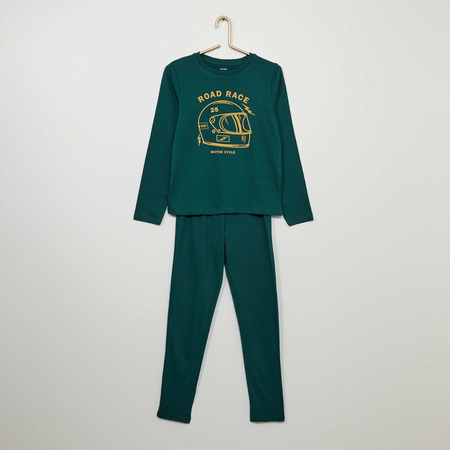 Pyjama long en jersey - 2 pièces Vert