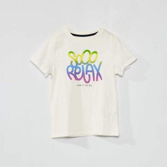Tee-shirt imprimé Blanc