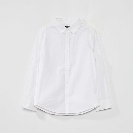 Chemise en popeline blanc