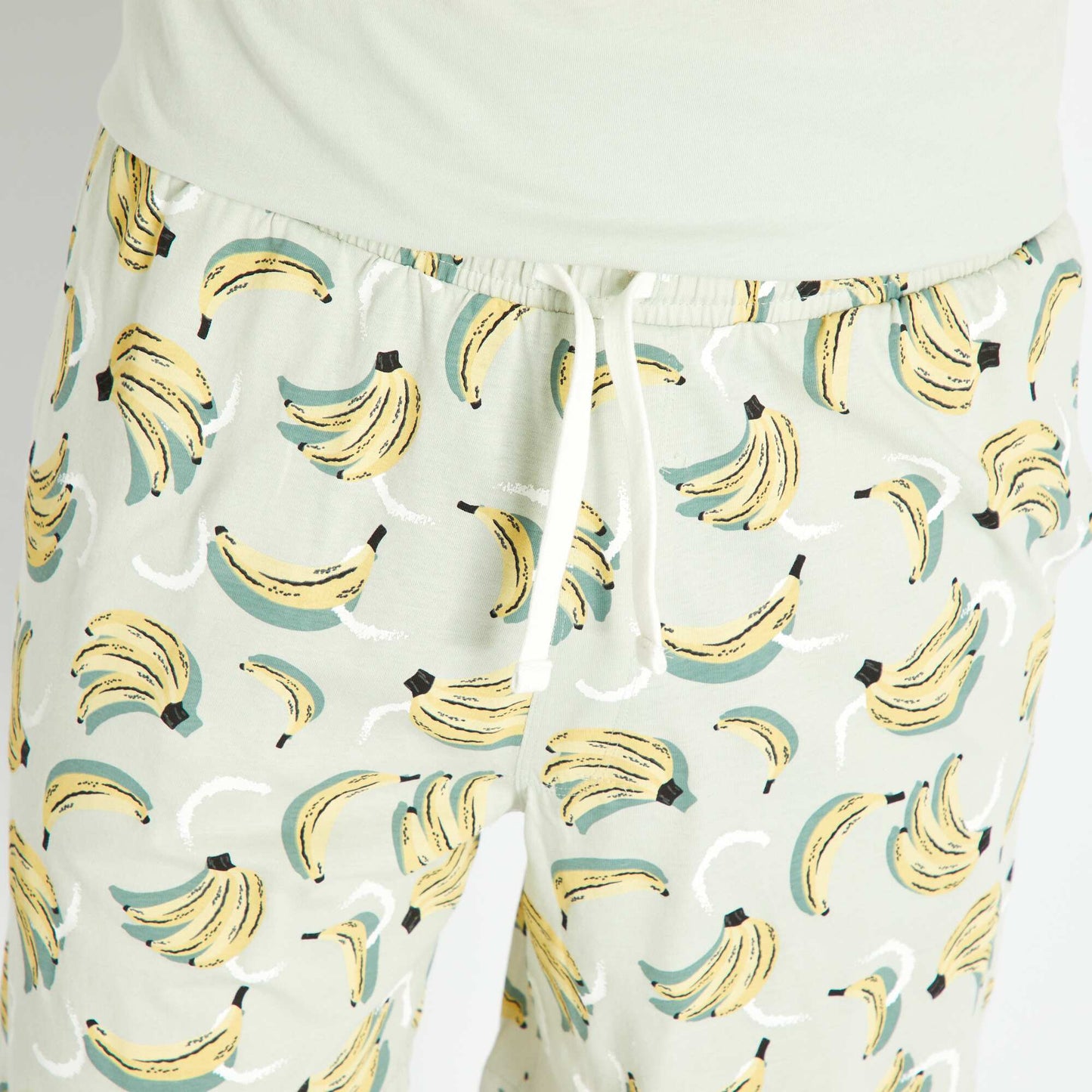 Ensemble de pyjama court 'banane' Vert/jaune