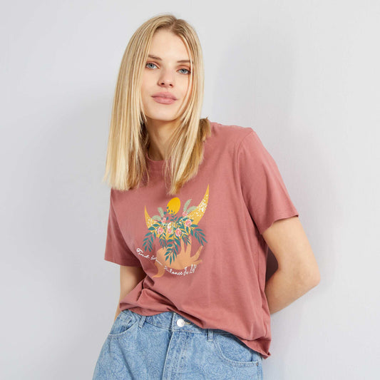 T-shirt en coton ROSE