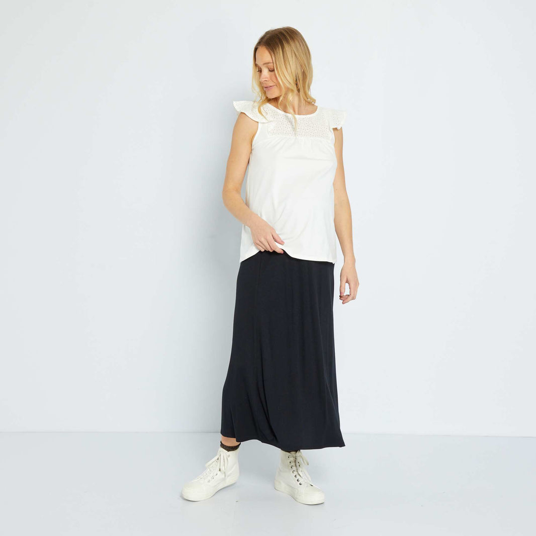 Jupe KIABI Noire Taille 38/M Occasion - Très Bon état, Basique Et Facile à Porter