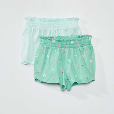 Lot de 2 shorts Bleu