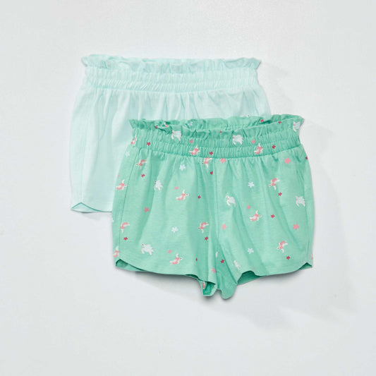 Lot de 2 shorts Bleu