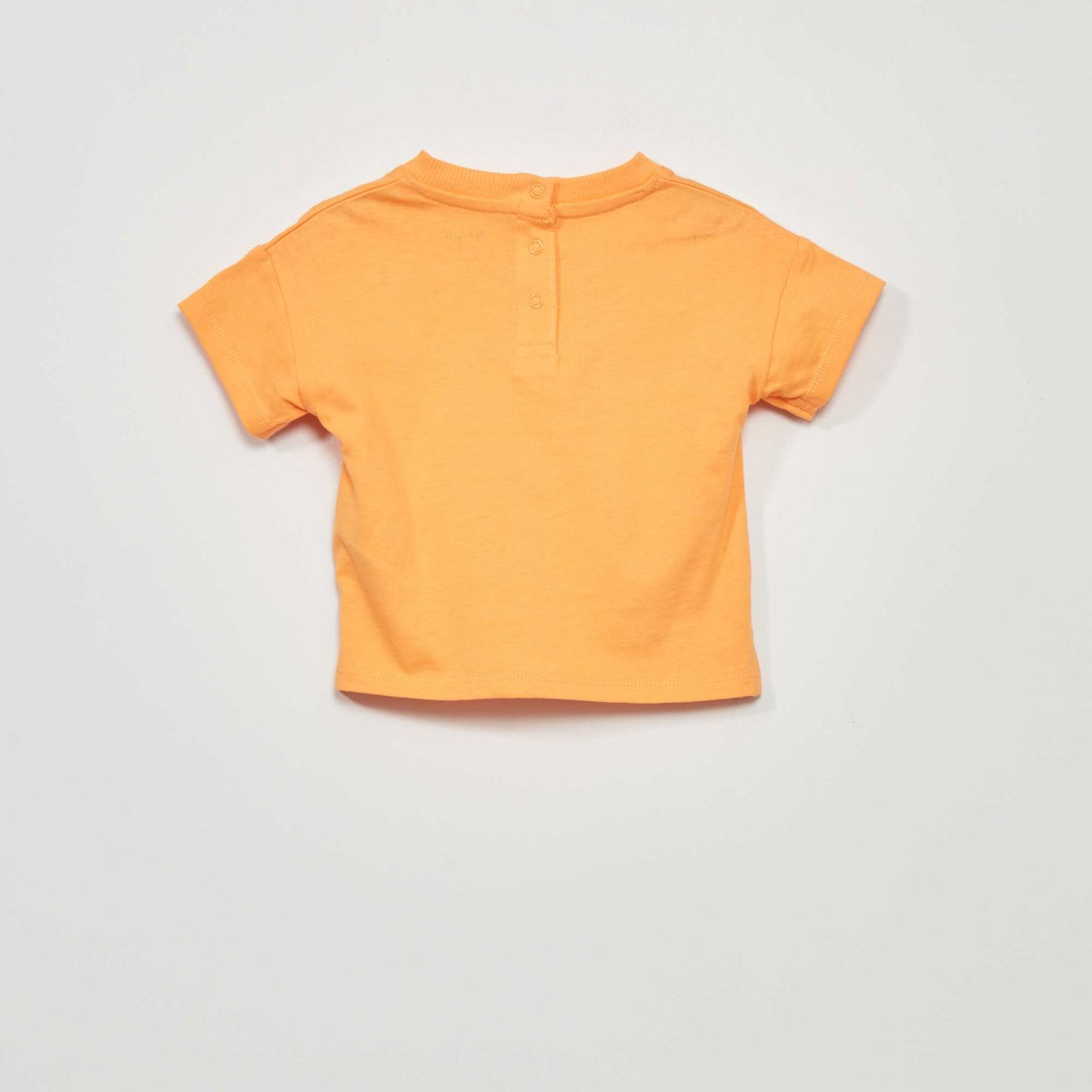 T-shirt à manches courtes avec imprimé Orange
