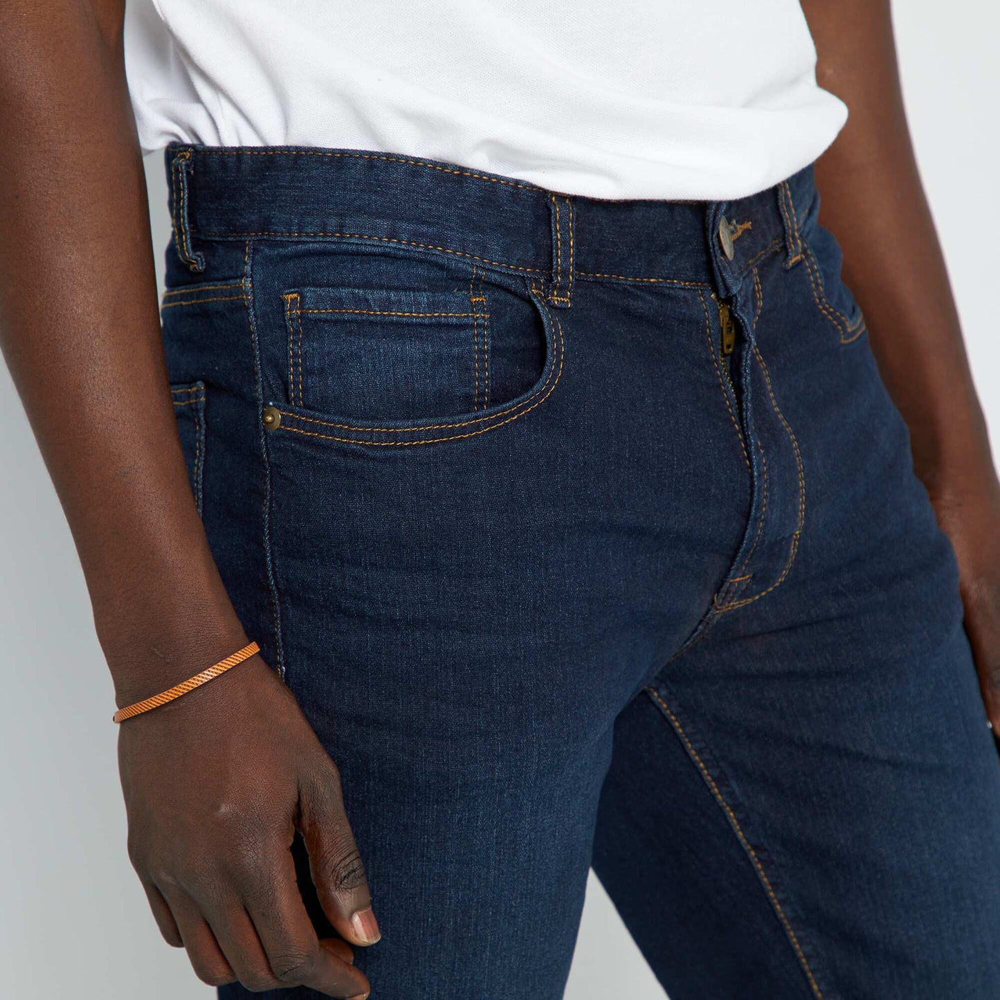 Jean slim stretch L34 Bleu foncé